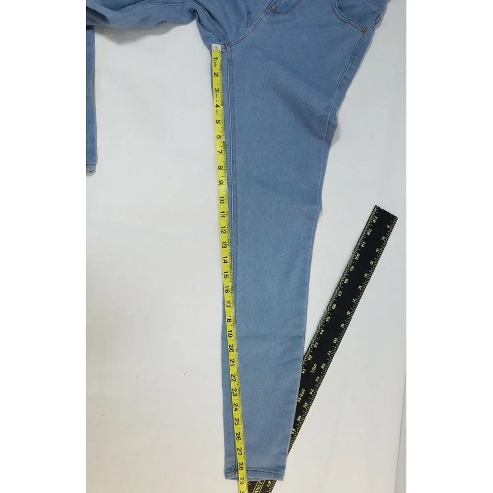 No Bounderies Womens Jeans size 1 High Rise Skinny size 1 light blue mom jeans